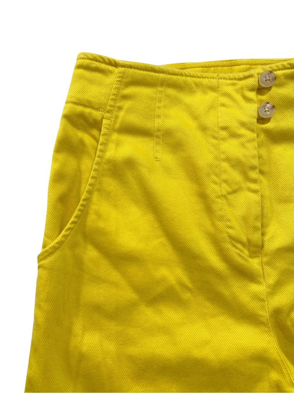 Anthropologie Maeve Yellow High Waist Cropped Pants 4